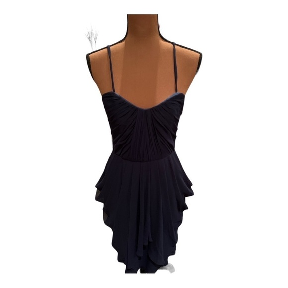 Watters & Watters Navy Blue Dress Size 4 - Picture 1 of 8